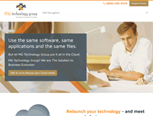 Tablet Screenshot of mgtechgroup.com
